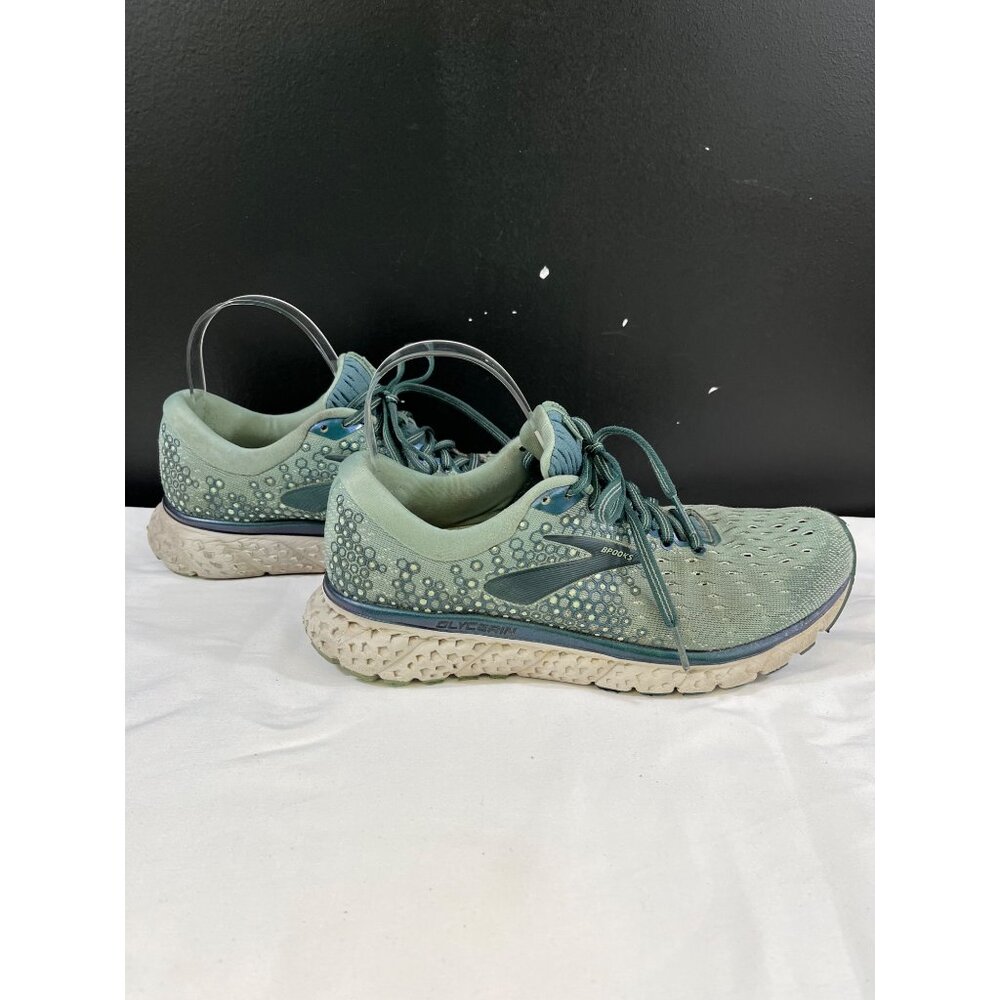 Brooks Glycerin 17 Womens Green Running Shoes Size 8.5 SKU 6765